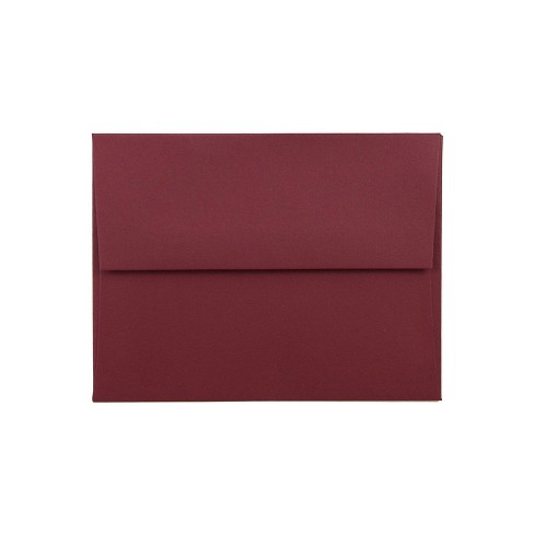 JAM Paper A2 Invitation Envelopes 4.375 x 5.75 Dark Red 31511305I - image 1 of 2