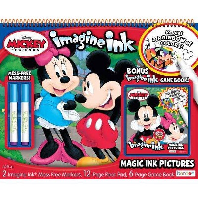 Mickey & Minnie Imagine Ink Giant Floor Pad w Bonus Book9781690221500