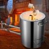 VEVOR Propane Melting Furnace Kit, 12KG Large Capacity Foundry Home Kilns,Stainless Steel,  Blacksmithing Forge with Crucible an Tongs Kiln,Silver - 2 of 4
