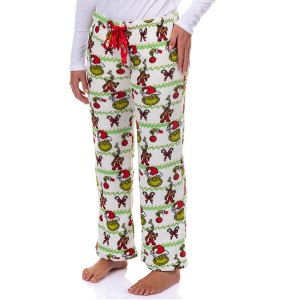 Seven Times Six Dr. Seuss The Grinch Pajama Pants Women's Ugly Sweater Lounge PJ Bottoms - 1 of 4