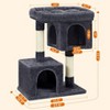 Feandrea Cat Tree, Cat Tower, Cat Condo, Large Cat Perch, 2 Cat Caves, Scratching Post - 3 of 4