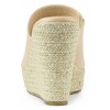 Allegra K Women's Open Toe Padded Insole Slip-on Platform Espadrille Sandals - 4 of 4