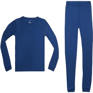 Prince Of Sleep Boys Solid Pajama Sets - Snug Fitting Ribbed PJ Tops & Bottoms for Boys - 1 of 1