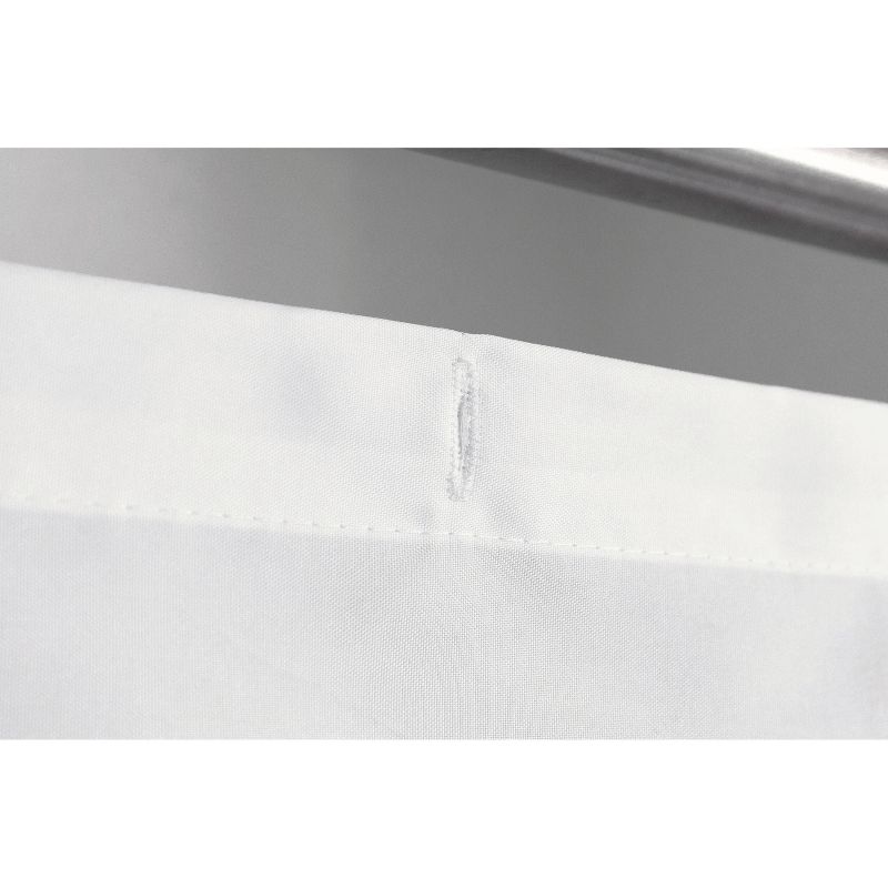 iDESIGN Striped PEVA Fabric Shower Curtain, 4 of 7