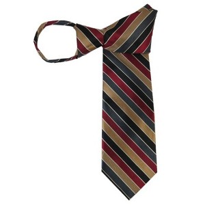 Men's Stripe 3.5 Inch W And 20 Inch L Zipper Neckties - 1 of 3