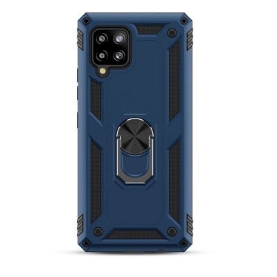 MyBat Anti-Drop Hybrid Protector Case (with Ring Stand) Compatible With Samsung Galaxy A42 5G - Ink Blue / Black