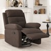CAVINAS Rocker Swivel Recliner Small Sofa,Adjustable Single Sofa with Smooth Reclining Handle,Recliner Adults Couch for Small Spaces,Bedroom - 2 of 4