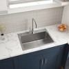 Wooakway 24" Silver Stainless Steel Utility Sink with Faucet Hoses and Drain Kit - 3 of 4