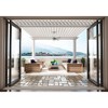 Hunter Searow 54" Matte Silver Lighted Ceiling Fan with Integrated LED and Wall Control for Outdoor Spaces - 3 of 4
