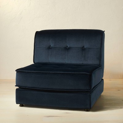 Villea Velvet Modular Sofa Dark Blue/Green - Opalhouse™ designed with Jungalow™