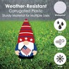 Big Dot of Happiness Patriotic Gnomes - Lawn Decorations - Outdoor Memorial Day, 4th of July and Labor Day Gnome Party Yard Decorations - 10 Piece - 3 of 4