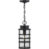 Progress Lighting, Port Royal, 1-Light Outdoor Hanging Lantern, Black, Clear Glass Shade - 4 of 4