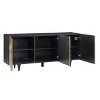 Treasure Trove Accents Three Door Credenza Mendoza Gold/Black - 3 of 4