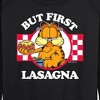 Women's - Garfield - But First Lasagna Lightweight French Terry Slouchy - image 2 of 4