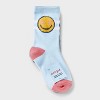 Girls' 4pk Super Soft ' Smiley' Crew Socks - Cat & Jack™ - image 2 of 3