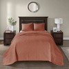 Gulches 3 Piece King Reversible Bedspread Set Balsam,Clay Red - 4 of 4