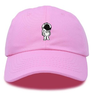 Dalix Astronaut Embroidered Alien Dad Hat Cotton Baseball Cap Adjustable Mens - 1 of 4