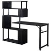 NicBex L Shaped Desk Home Office Desks Adjustable Desk with Storage with 1 Rotating Desktop and Hutch Storage for Study - 3 of 4