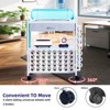 Rolling Craft Cart Compatible with Cricut Machines, Craft Organization and Storage Cart with Fabric Drawer & 47 Vinyl Roll Holder - 4 of 4