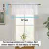 HLC.ME Sophia Floral Rod Pocket Lace Sheer Short Valance for Small Windows, Kitchen and Bathroom - 54 W x 18 L - 2 of 4