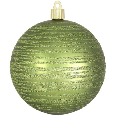 Christmas by Krebs 4ct Krypton Green Shatterproof Christmas Ball Ornaments with Tangles 4.75" (120mm)