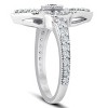 Pompeii3 3/4Ct Diamond Marquise Framed Vintage Designer Cocktail Ring 10k White Gold - image 2 of 4