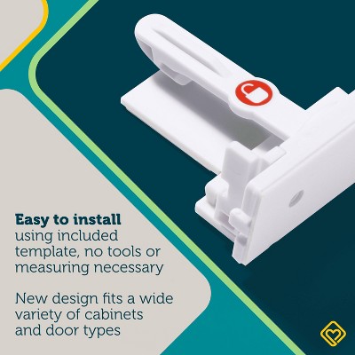 Safety 1st White Secure-to-Explore Adhesive Locks 12-Pack