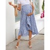 Clearlove Women's High Waist Lrregular Skirts Ruffled Tiered Casual A Line Swing Boho Skirts for Women - 2 of 4