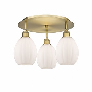Eaton - 3 Light Flush Mount In Industrial Style-10.5 Inches Tall and 17.25 Inches Wide - 1 of 1