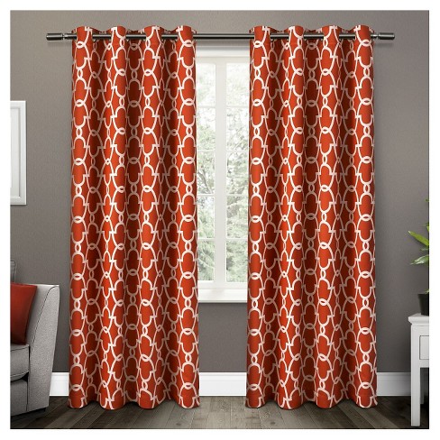 Gates Sateen Woven Room Darkening Grommet Top Window Curtain Panel
