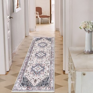 WhizMax Washable Rug Area Rug Boho Traditional Fuzzy Carpet for Living Room Bedroom - 1 of 4