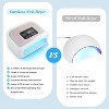 Swtroom Nail Lamp Cordless 120W UV Nail Lamp Rechargeable LED Nail Lamp 4 Timer Modes Gel Nail Light UV Light - 3 of 4