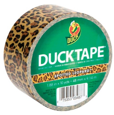 Duck Tape Printed Duct Tape, 1.88 In X 10 Yd, Spotted Leopard : Target