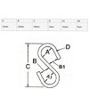 Unique Bargains Stainless Steel Kitchen Room Office Multiple Uses S Shape Hooks 10 Pcs - 2 of 3