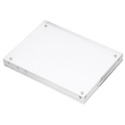 Unique Bargains Home Office Double-Sided Magnetic Acrylic Picture Frame