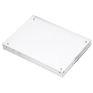 Unique Bargains Home Office Double-Sided Magnetic Acrylic Picture Frame - 1 of 4
