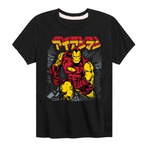 Boys' - Marvel - Iron Man Katakana Short Sleeve Graphic T-Shirt - 1 of 4
