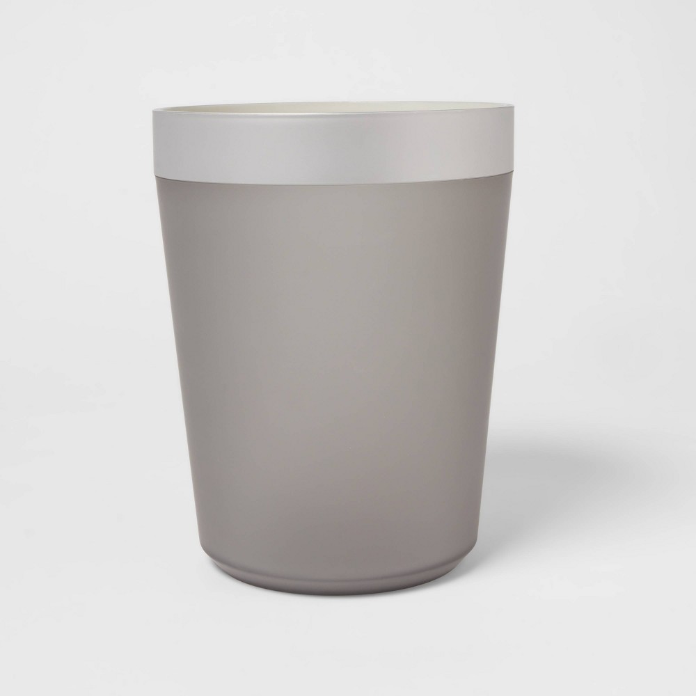 Wastebasket Gray - Room Essentials™