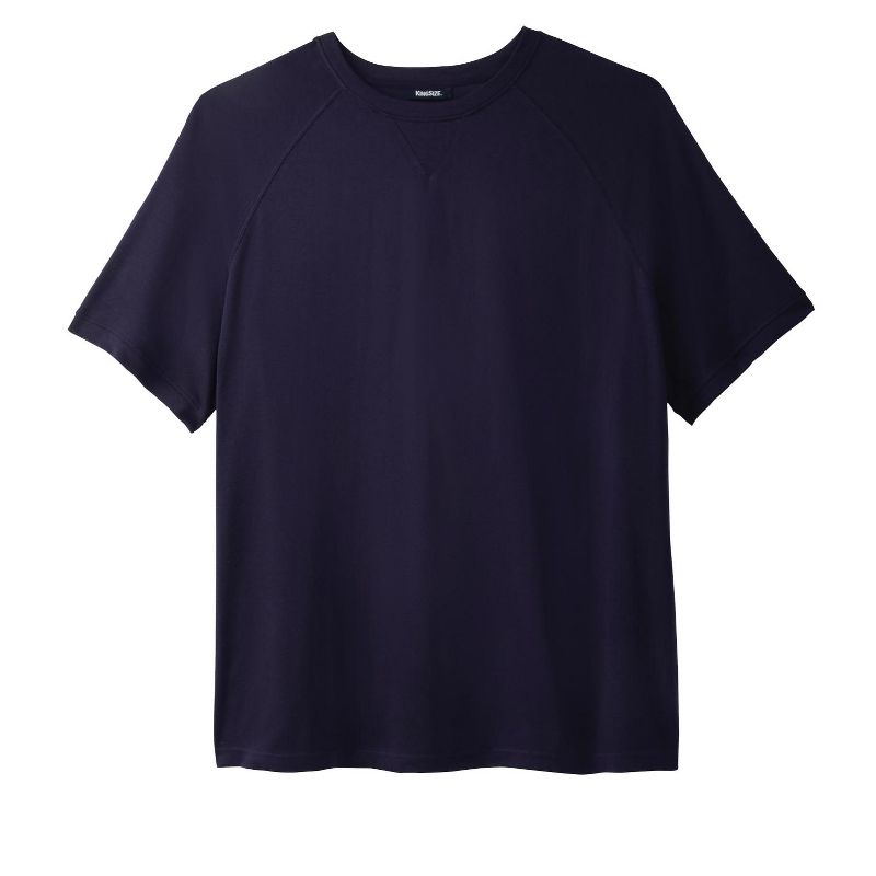 KingSize Men's Big & Tall Short-Sleeve Fleece Sweatshirt, 1 of 2