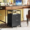 DEVAISE 2 Drawer File Cabinet, Mobile Printer Stand with Open Storage Shelf, Wood Filing Cabinet fits A4 or Letter Size for Home Office - 3 of 4