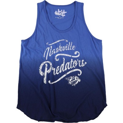Touch by G-III Womens Nashville Predators Ombre Racerback Tank Top