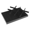 Unique Bargains Stackable Velvet Jewelry Organizer Storage Trays with Removable Dividers Set of 2 - 4 of 4