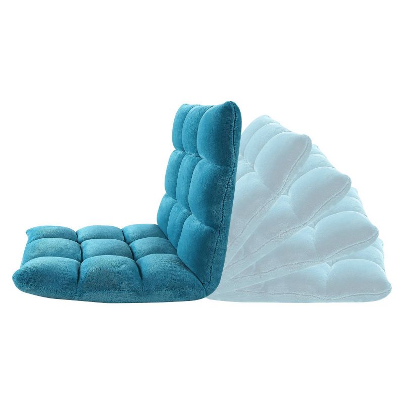 Esme Kids&#39; Recliner Chair Teal - Chic Home, 4 of 9