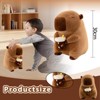 TITQWOP 12" Capybara Stuffed Animal Capybara Plush Toy Clutching a Milk Tea, Ultra Soft Huggable Gift for Kids, Girls, Boys & Milk Tea Lovers - 4 of 4