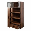 Lycvki 70.87" Tall Kitchen Pantry Cabinet with Pull-out Multi-tier Storage Shelf and Drawers - 3 of 4