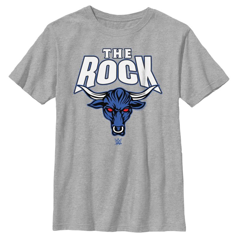 Boy's WWE The Rock Bull Logo T-Shirt, 1 of 6