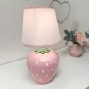 Bedtime Originals Flower Power Hand-Painted Custom Strawberry Lamp with Shade - 4 of 4