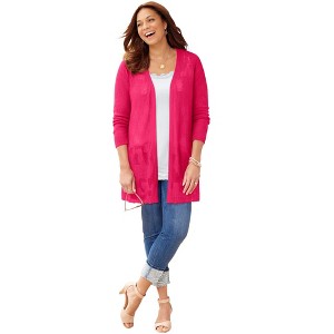 Catherines Pointelle Cardigan - 1 of 2