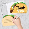 Big Dot of Happiness Taco 'Bout Fun - Shaped Thank You Cards - Fiesta Thank You Note Cards with Envelopes - Set of 12 - 2 of 4