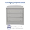 Delta Children Perry 3 Drawer Dresser with Changing Top and Interlocking Drawers - Moonstruck Gray - 4 of 4